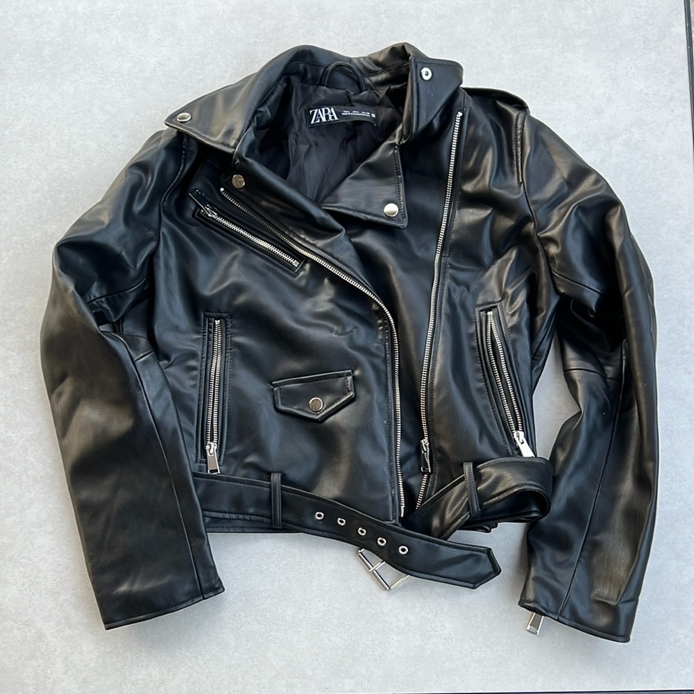 Zara Black Leather Jacket
